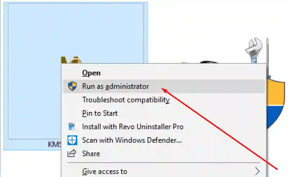 step 2 - run as administrator KmsAuto net